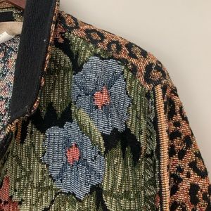 Vintage Open Front Bomber Jacket OS